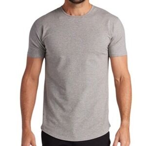 BYLT Premium Basics Drop-Cut Lux Tee Heather‎ Gray Crew Neck SS Shirt Mens XL